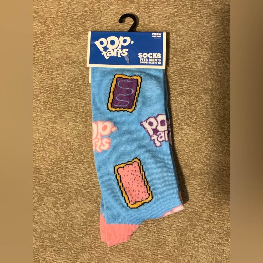 Pop Tarts Novelty Socks Men's Crew Socks Sizes 6-12
